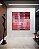 Quadro Quadrado Abstrato Mosaico Geométrico Vermelho Rosa Vinho Canvas Moldura - Imagem 2