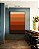 Quadro Vertical Abstrato Geométrico Degradê Marrom Laranja Canvas Moldura - Imagem 5