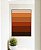 Quadro Vertical Abstrato Geométrico Degradê Marrom Laranja Canvas Moldura - Imagem 1