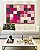 Quadro Horizontal Abstrato Geométrico Degradê Mosaico Rosa Canvas Moldura - Imagem 2