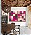Duo de Quadros Abstrato Geométrico Degradê Mosaico Rosa Canvas Moldura - Imagem 4