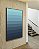 Quadro Vertical Abstrato Degradê Geométrico Azul Turquesa Canvas Moldura - Imagem 5