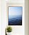 Quadro Vertical Mar Azul Calmo e Céu Claro Natureza Canvas Moldura - Imagem 1