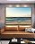 Quadro Horizontal Praia de Mar Azul Intenso e Céu Claro Natureza Canvas Moldura - Imagem 5