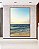 Quadro Vertical Praia de Mar Azul Intenso e Céu Claro Natureza Canvas Moldura - Imagem 5