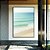 Quadro Vertical Praia de Mar Calmo Turquesa e Céu Claro Natureza Canvas Moldura - Imagem 2