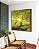 Quadro Quadrado Árvore Folhas Verdes Luzes do Sol Céu de Floresta Canvas Moldura - Imagem 4