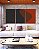 Trio de Quadros Abstrato Preto Vermelho Telha Textura Minimalista Canvas Moldura - Imagem 2