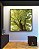 Quadro Quadrado Árvores Folhas Verdes Céu Claro Paisagem Natureza Canvas Moldura - Imagem 5