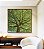 Quadro Quadrado Natureza Árvore de Folhas Verdes Paisagem Canvas Moldura - Imagem 2