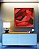 Quadro Quadrado Abstrato Tons de Vermelho Preto Canvas Moldura - Imagem 2