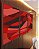 Trio de Quadros Abstrato Tons de Vermelho Preto Canvas Moldura - Imagem 4
