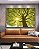 Quadro Horizontal Paisagem Copa de Árvore Sol Folhas Verdes Natureza Canvas Moldura - Imagem 5