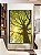 Quadro Vertical Paisagem Copa de Árvore Sol Folhas Verdes Natureza Canvas Moldura - Imagem 1