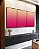 Trio de Quadros Abstrato Degradê Rosa Marfim Canvas Moldura - Imagem 5