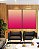 Duo de Quadros Abstrato Degradê Rosa Marfim Canvas Moldura - Imagem 2