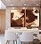 Duo de Quadros Abstrato Efeito Pintura Cor Marrom Pêssego Canvas Moldura - Imagem 2