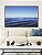 Quadro Horizontal Mar Azul Ondulado Ceu Claro Limpo Canvas Moldura - Imagem 1