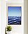 Quadro Vertical Mar Azul Ondulado Ceu Claro Limpo Canvas Moldura - Imagem 4