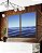 Duo de Quadros Mar Azul Ondulado Ceu Claro Limpo Canvas Moldura - Imagem 3
