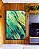Quadro Vertical Abstrato Cinza Verde Turquesa Canvas Moldura - Imagem 5