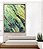 Quadro Vertical Abstrato Cinza Verde Turquesa Canvas Moldura - Imagem 3