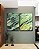 Duo de Quadros Abstrato Cinza Verde Turquesa Canvas Moldura - Imagem 4