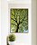 Quadro Vertical Paisagem Copa de Árvore Folhas Verdes Natureza Canvas Moldura - Imagem 3