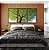 Trio de Quadros Paisagem Copa de Árvore Folhas Verdes Natureza Canvas Moldura - Imagem 5