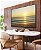 Quadro Horizontal Nascer do Sol Mar Prateado Praia Canvas Moldura - Imagem 5