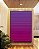 Quadro Vertical Abstrato Degradê Listras Rosa Magenta Canvas Moldura - Imagem 4