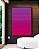 Quadro Vertical Abstrato Degradê Listras Rosa Magenta Canvas Moldura - Imagem 1