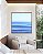 Quadro Quadrado Mar Azul Céu Claro Ondulações Movimento Natureza Canvas Moldura - Imagem 2