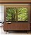 Duo de Quadros Árvores Folhas Verdes Natureza Paisagem Canvas Moldura - Imagem 2