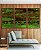 Trio de Quadros Abstrato Mosaico Verde Marrom Canvas Moldura - Imagem 5