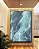 Quadro Vertical Alto Mar Revolto Azul Natureza Canvas Moldura - Imagem 3