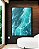 Quadro Vertical Alto Mar Revolto Azul Natureza Canvas Moldura - Imagem 4