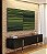 Duo de Quadros Abstrato Degradê Listras Geométrico Verde Canvas Moldura - Imagem 3