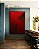 Quadro Vertical Abstrato Degradê Vermelho Vinho Efeito Canvas Moldura - Imagem 5