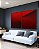 Duo de Quadros Abstrato Degradê Vermelho Vinho Efeito Canvas Moldura - Imagem 5