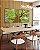 Duo de Quadros Quadrados Árvore Luz Natural Folhas Verdes Canvas Moldura - Imagem 5