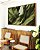 Quadro Horizontal Folhas Verdes Folhagem Plantas Natureza Canvas Moldura - Imagem 2