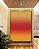 Quadro Vertical Abstrato Degradê Amarelo Âmbar Coral Canvas Moldura - Imagem 3