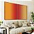 Duo de Quadros Abstrato Degradê Amarelo Âmbar Coral Canvas Moldura - Imagem 5