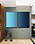 Duo de Quadros Abstrato Degradê Azul Celeste Marinho Canvas Moldura - Imagem 3