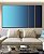 Trio de Quadros Estilizados Abstrato Degradê Azul Celeste Marinho Canvas Moldura - Imagem 5