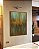 Quadro Vertical Abstrato Verde Marrom Dourado Canvas Moldura - Imagem 5