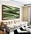 Quadro Horizontal Abstrato Verde Arte Fluida Pouring Canvas Moldura - Imagem 4