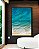 Quadro Vertical Mar Azul Calmo Litoral Praia Natureza Canvas Moldura - Imagem 1