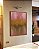 Quadro Vertical Abstrato Rosa Dourado Marrom Canvas Moldura - Imagem 1
